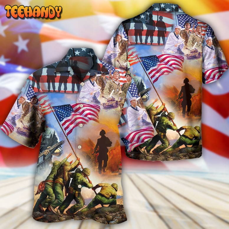 Veteran USA Veteran Proud Hawaiian Shirt