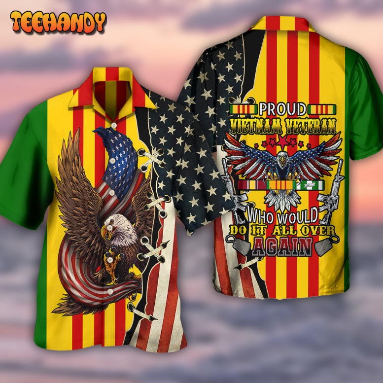 Veteran Vietnam Veteran Eagle Proud Hawaiian Shirt