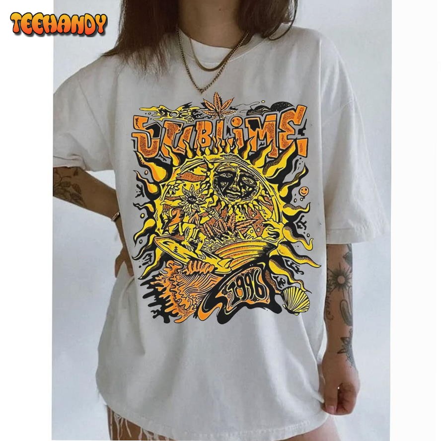 Vintage 90s Sublime Long Beach Shirt, Sublime Sun T-shirt