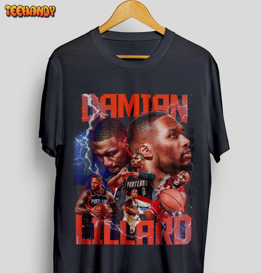 Vintage Damian Lillard Trailblazers NBA Basketball Unisex T Shirt