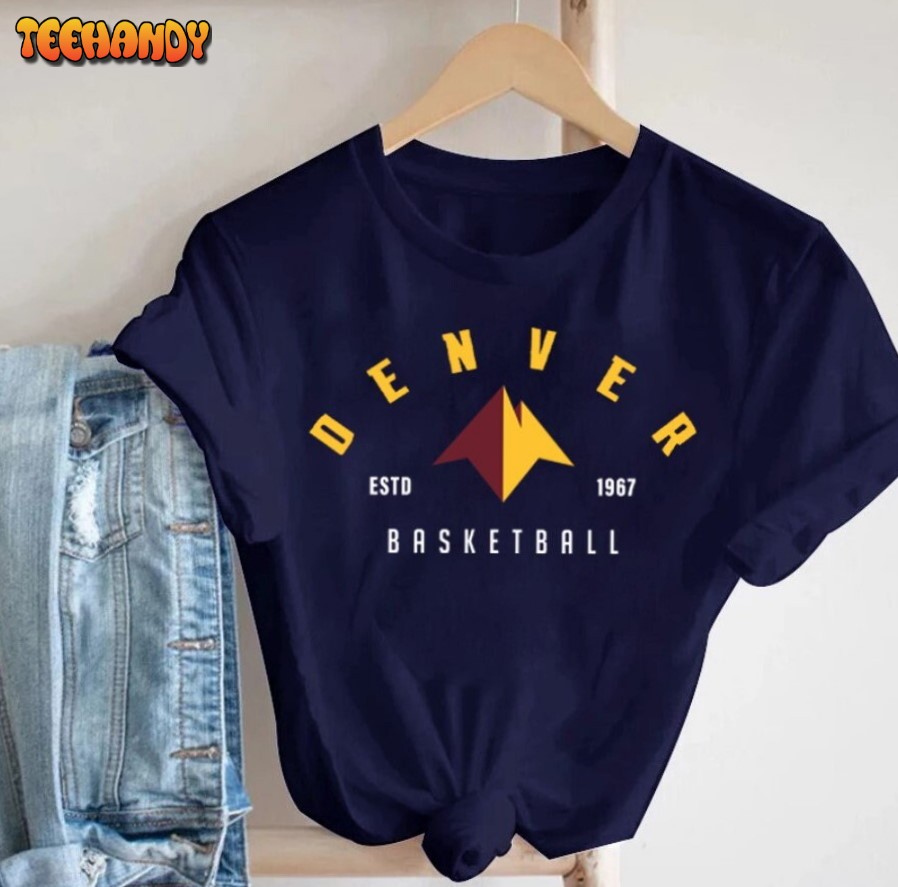 Vintage Denver Basketball Team Classic EST 1967 Shirt, Denver Basketball Team Retro Shirt