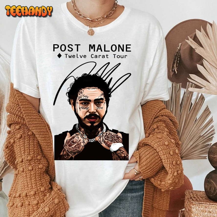 Vintage Post Malone Shirt, Post Malone Hoodie Music Sweatshirt Gift For Fan