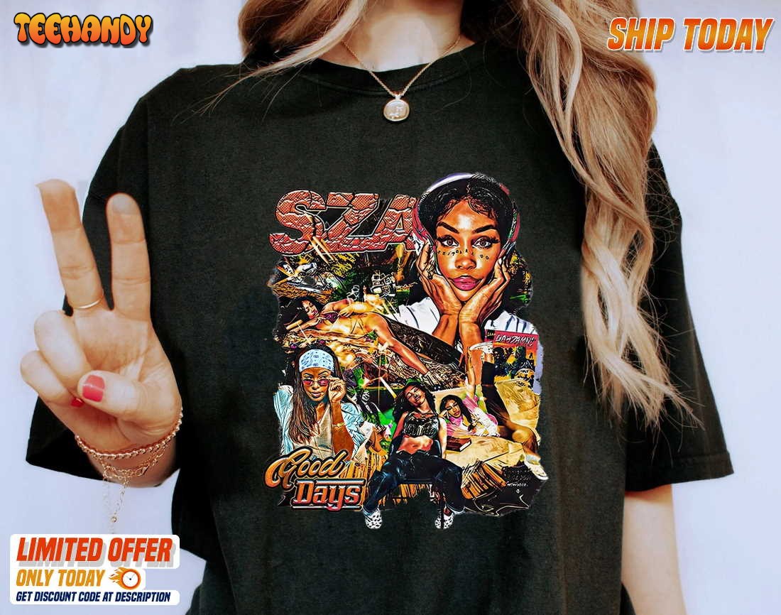 Vintage Sza Good Days Shirt, Sza New Bootleg 90s Tour 2023 Shirt