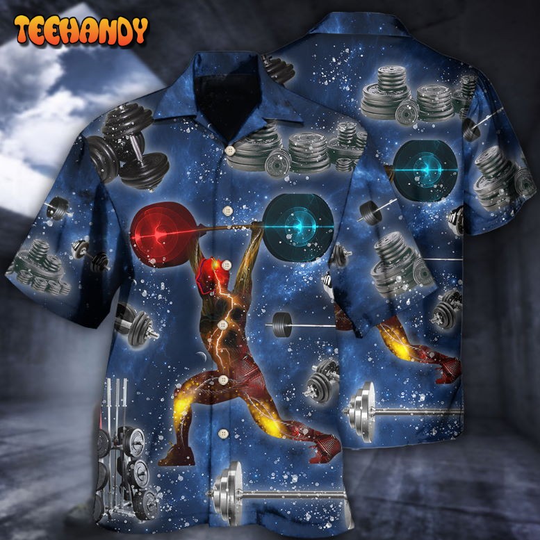 Weightlifting Power Galaxy Hawaiian Shirt