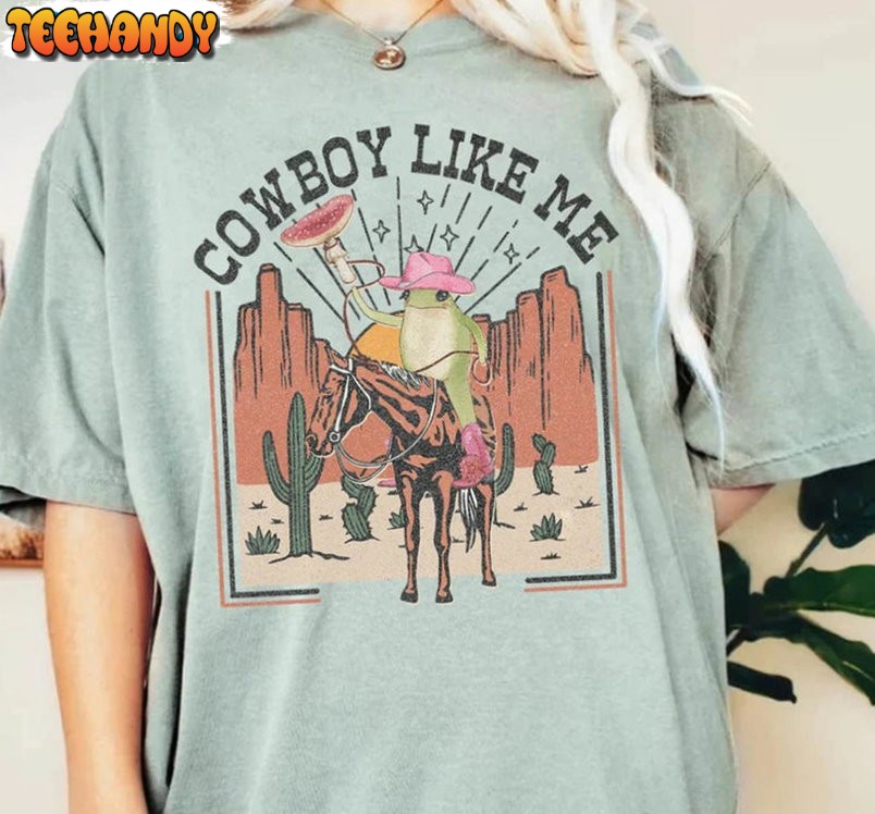 Western Cowgirl Evermore Shirt, Cowboy Frog Funny T-shirt