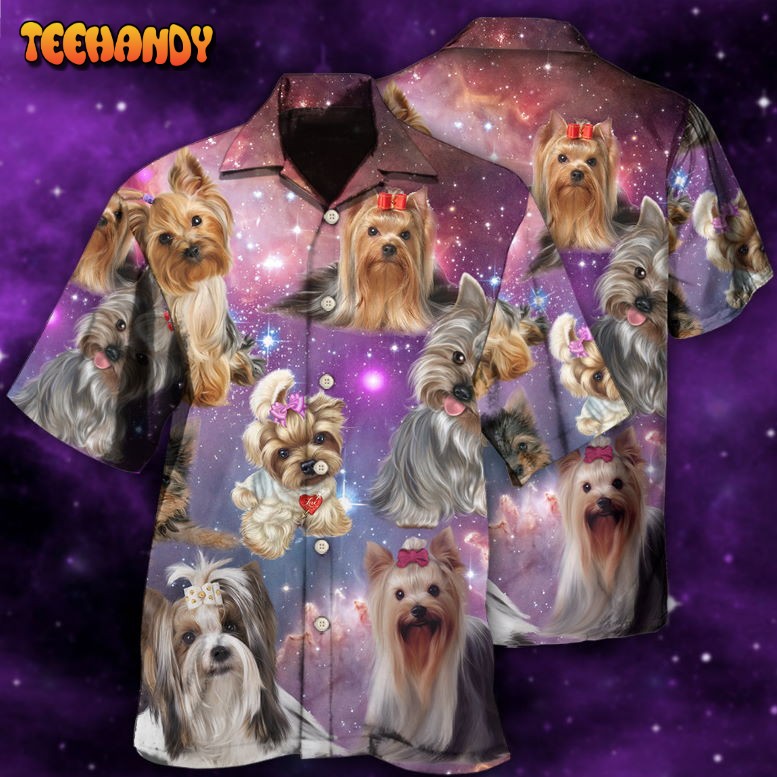Yorkshire Terrier Mysterious Galaxy Hawaiian Shirt