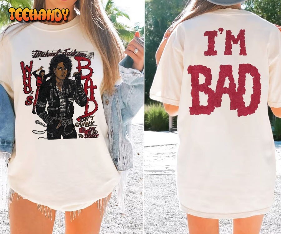 1987 Michael Jackson Who’s Bad Tour Concert BAD Sweatshirt