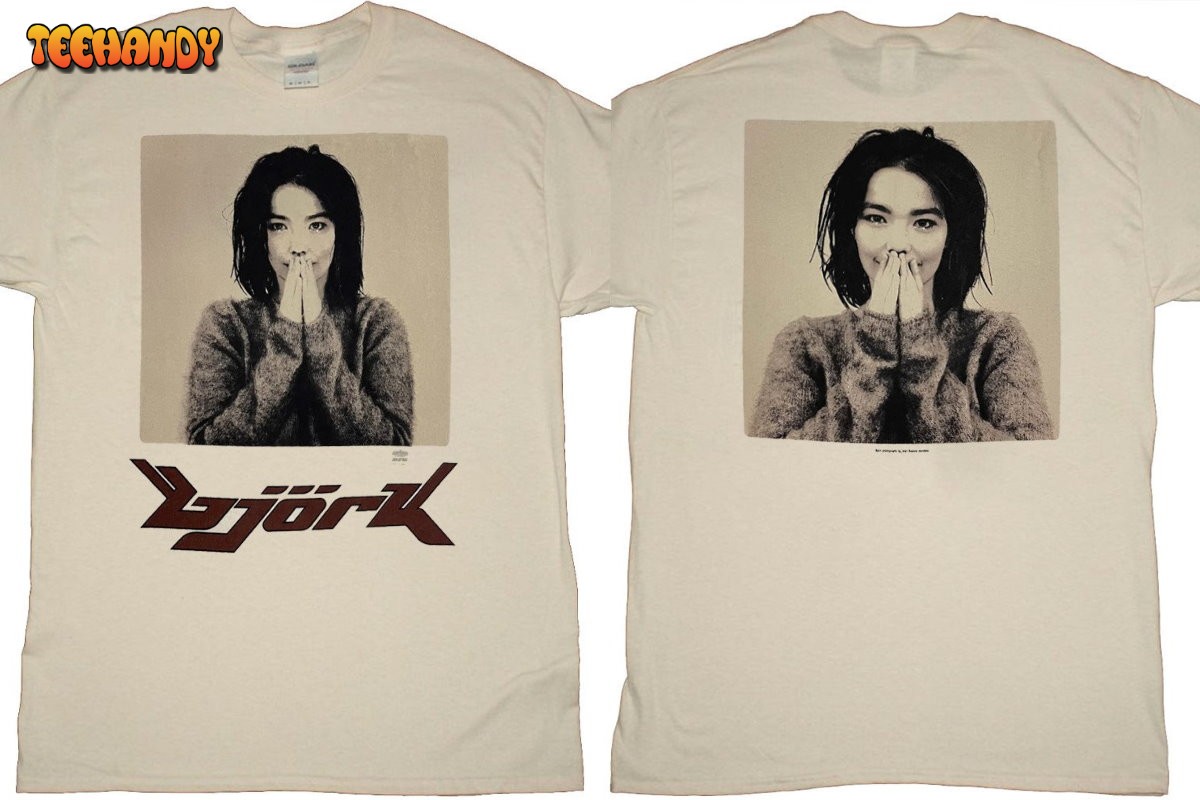 1993 Björk Debut Album T-Shirt, Bjork Tour 1993 T-Shirt