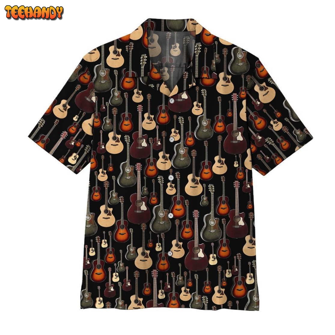 Acoustic Guitar Hawaiian Shirt