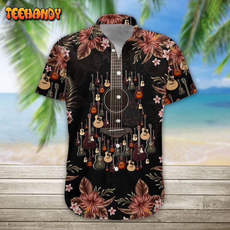 Acoustic Guitar Unisex Hawaiian Shirt