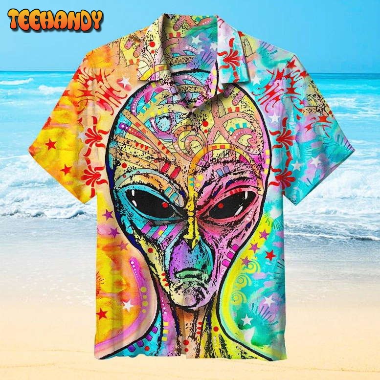 Alien Painting Hawaiian Shirt