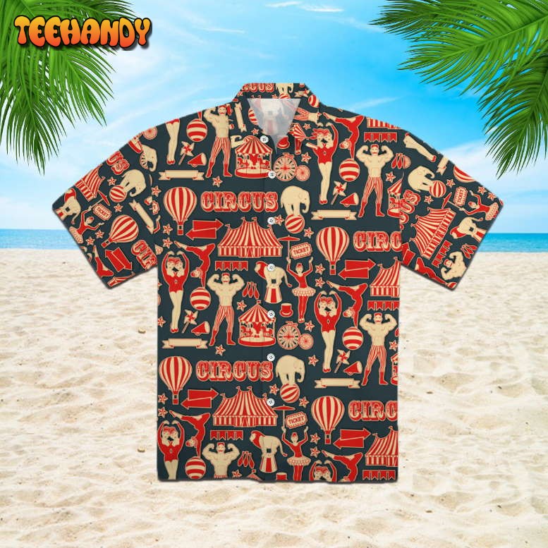 Amazing Retro Circus Hawaiian Shirt