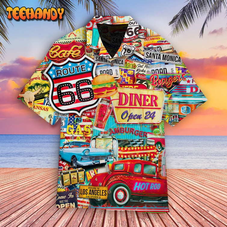 Amazing Route 66 Summer Vibes Cool Design Aloha Hawaiian Shirt