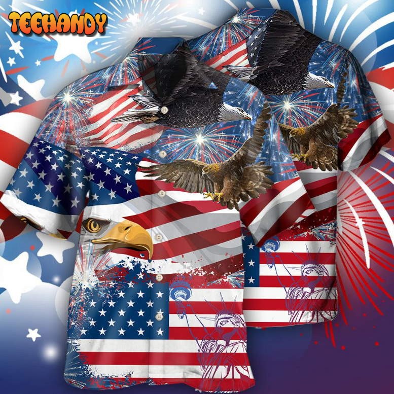 America 4th Of July America Eagle Freedom Hawaiian Shirt