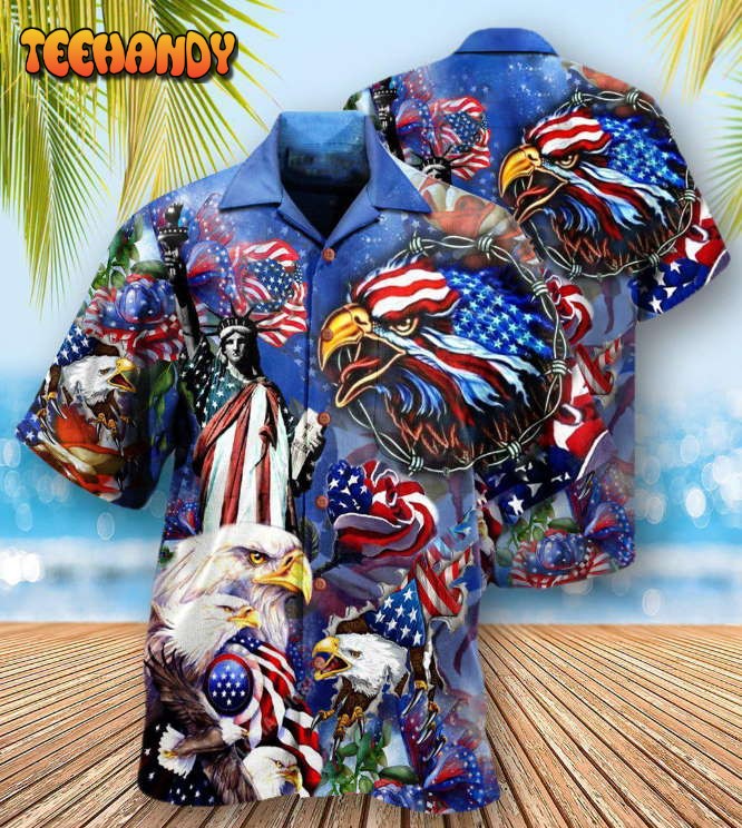 America My Heat Beats True To My Country Patriotism Hawaiian Shirt