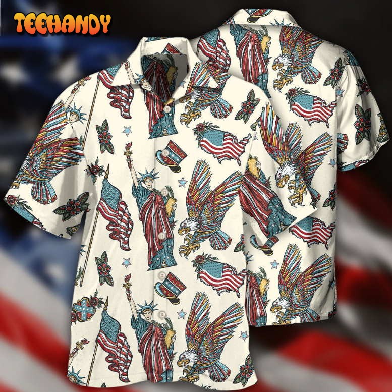 America Symbols Basic Style Hawaiian Shirt