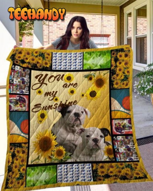 American Bulldog Customize Quilt Blanket