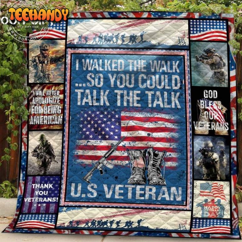 American Veteran 3D Customized Quilt Blanket