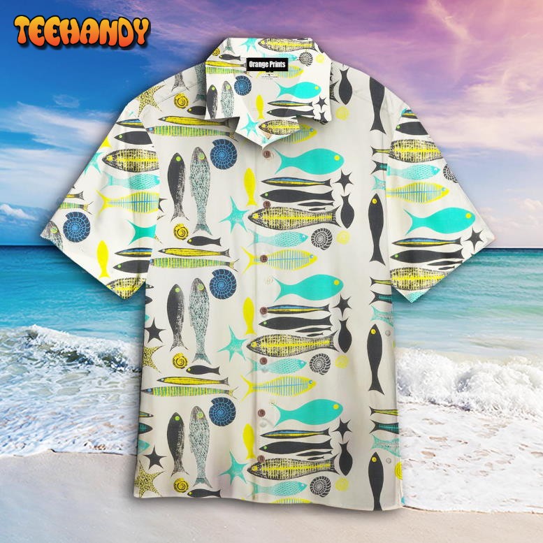 Aquarium School Of Fish Hawaiian Shirt