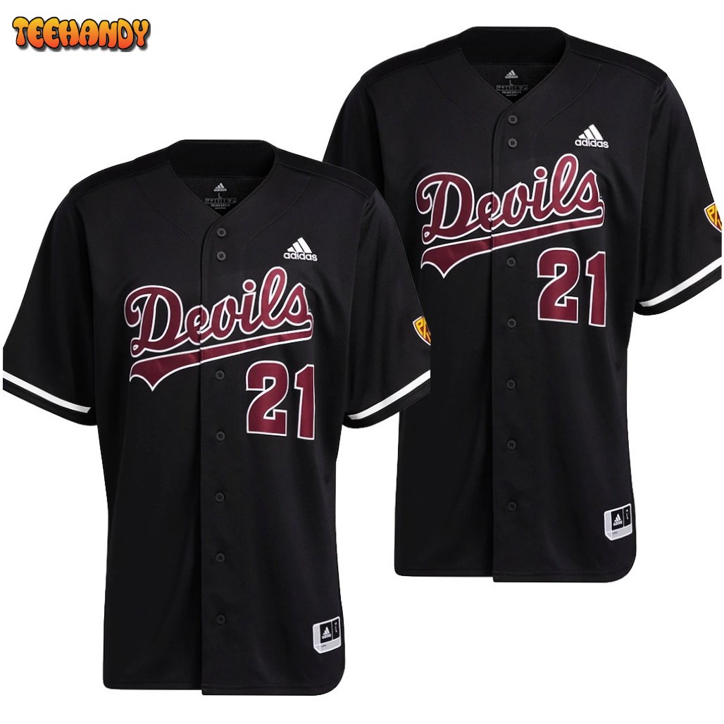 Unofficial Black ASU Sun Devils Baseball Jersey for Sale in Danville