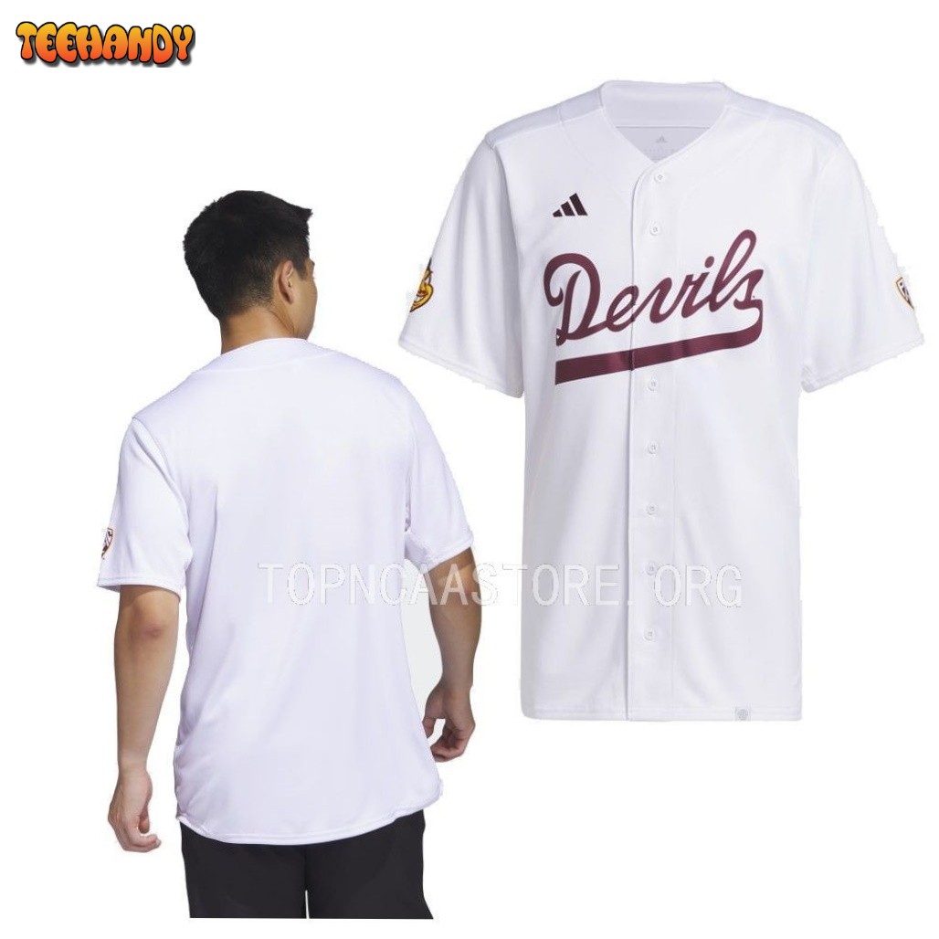 Arizona State Sun Devils College Baseball White Jersey