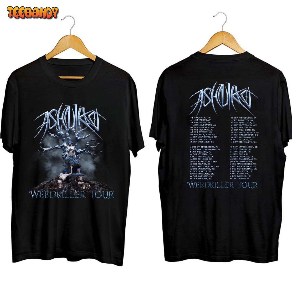 Ashnikko 2023 Weedkiller Tour Shirt, Weedkiller 2023 Concert Shirt For Fan