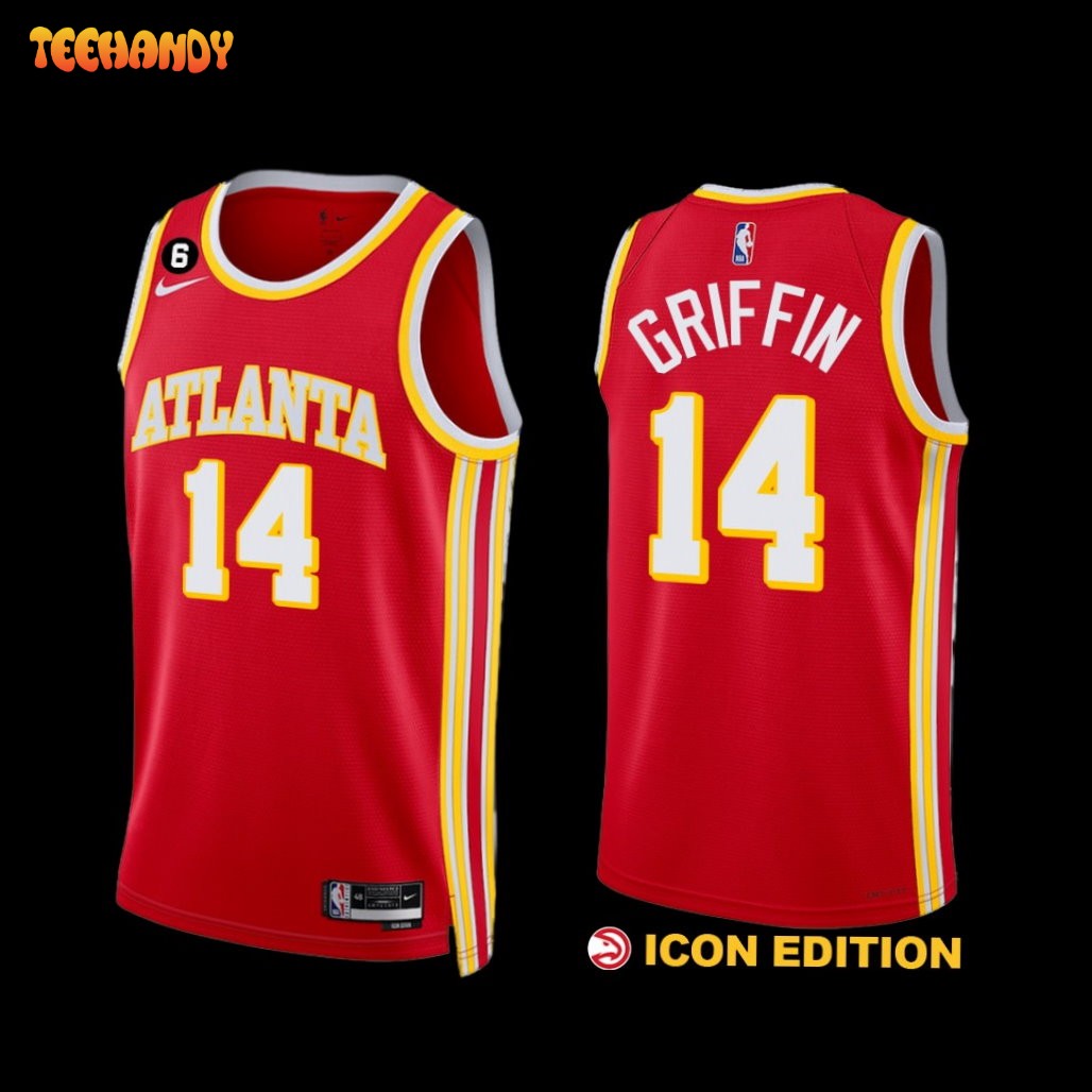 Atlanta Hawks AJ Griffin 2022-23 Icon Edition Jersey Red