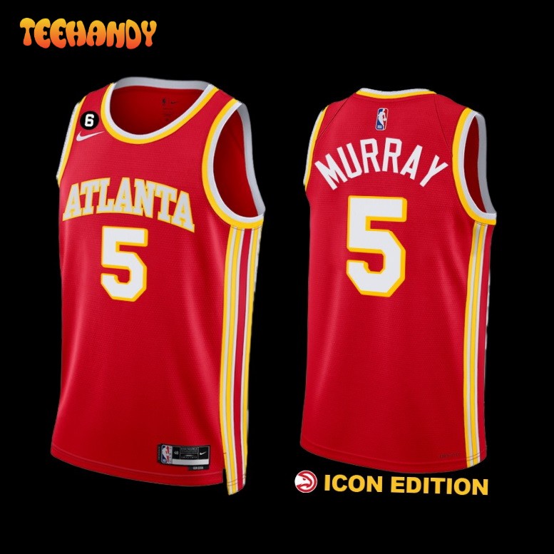 Atlanta Hawks Dejounte Murray Red Icon Edition Jersey