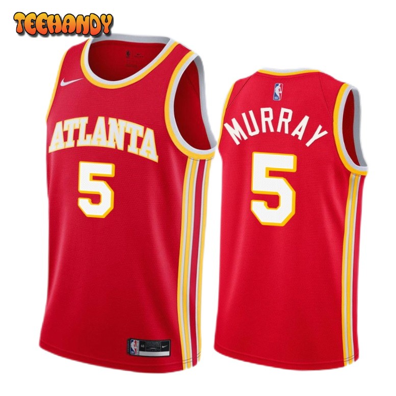 Men's Atlanta Hawks Dejounte Murray Icon Edition Jersey - Red