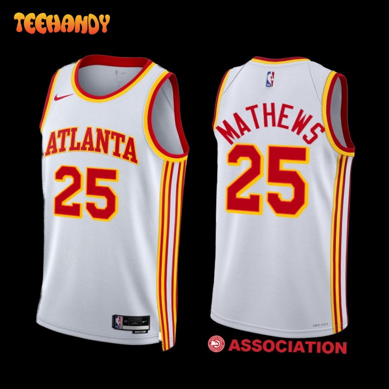 Atlanta Hawks Garrison Mathews 2022-23 Association Edition Jersey White