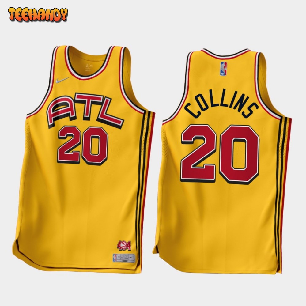 Atlanta Hawks John Collins 2022-23 Gold Earned Edition Jersey