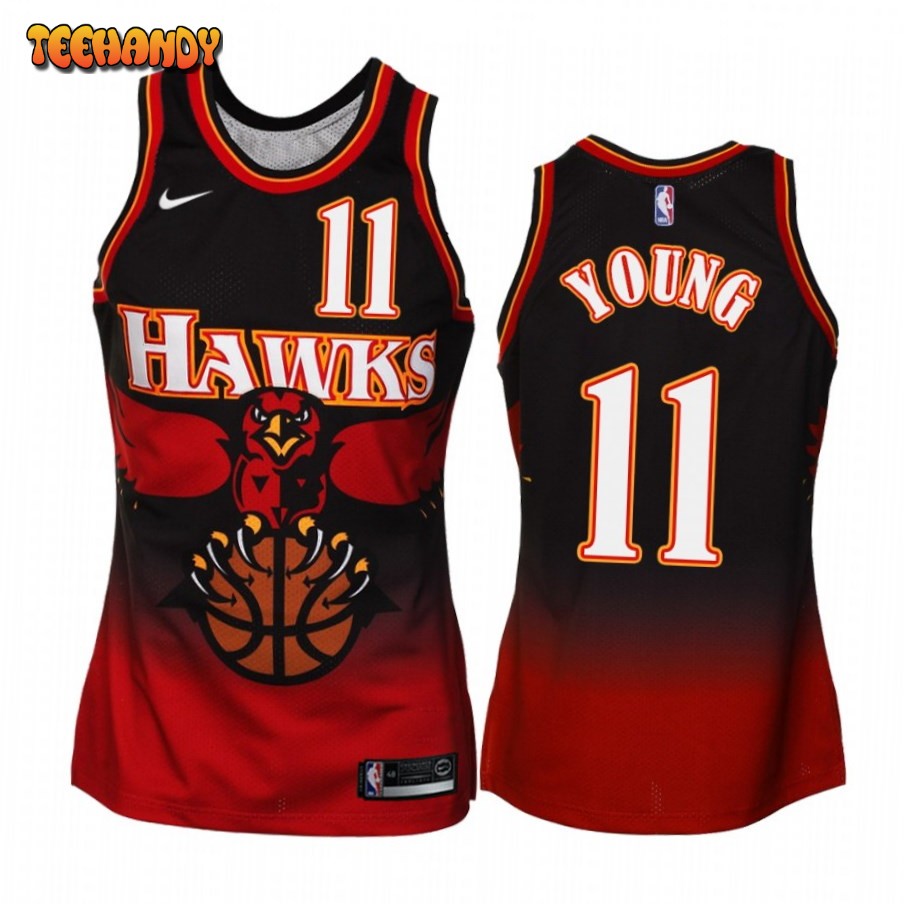 Atlanta Hawks Trae Young 2020 Red Throwback Jersey