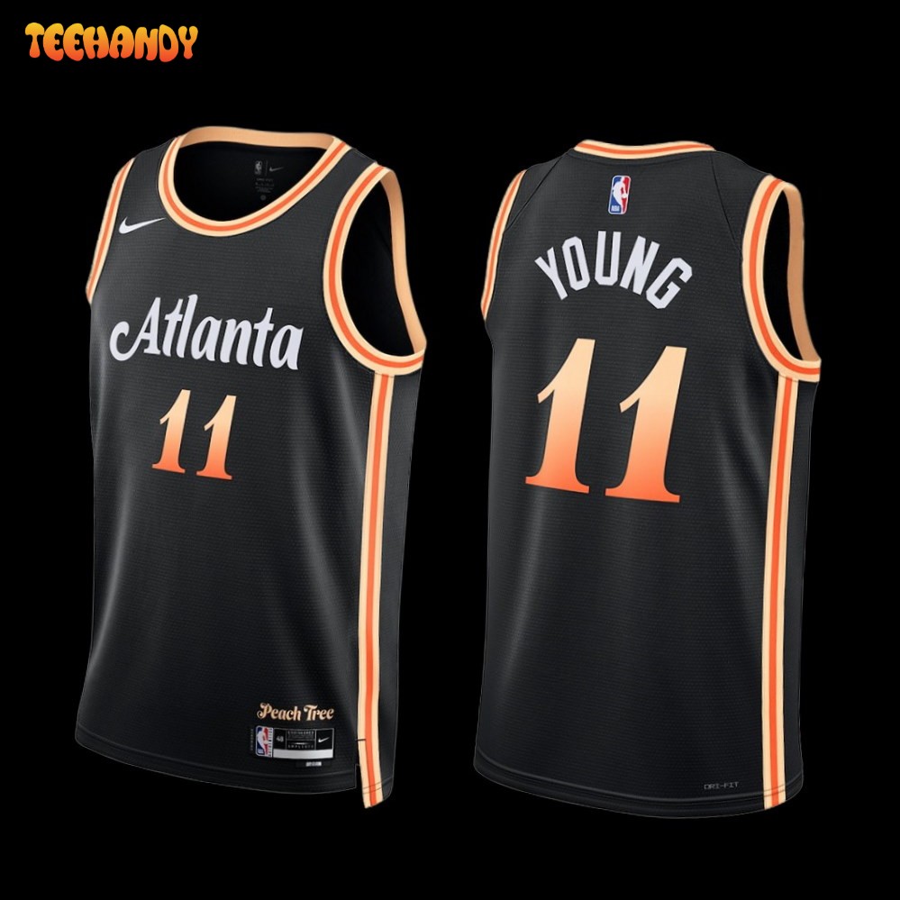 Atlanta Hawks Trae Young 2022-23 City Edition Jersey Black