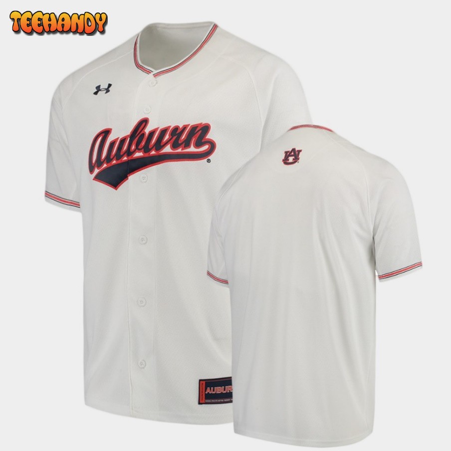 Auburn Tigers College Baseball Replica White Jersey