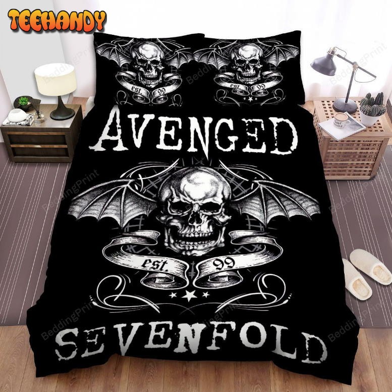 Avenged Sevenfold Skull Symbol Est. 99 Duvet Cover Bedding Sets