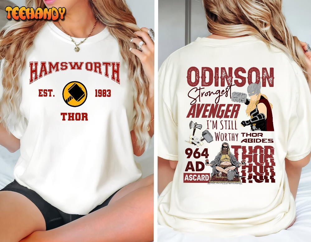 Avenger Thor Double- Sides Comfort Color Shirt, Odinson Thor Abides T-Shirt