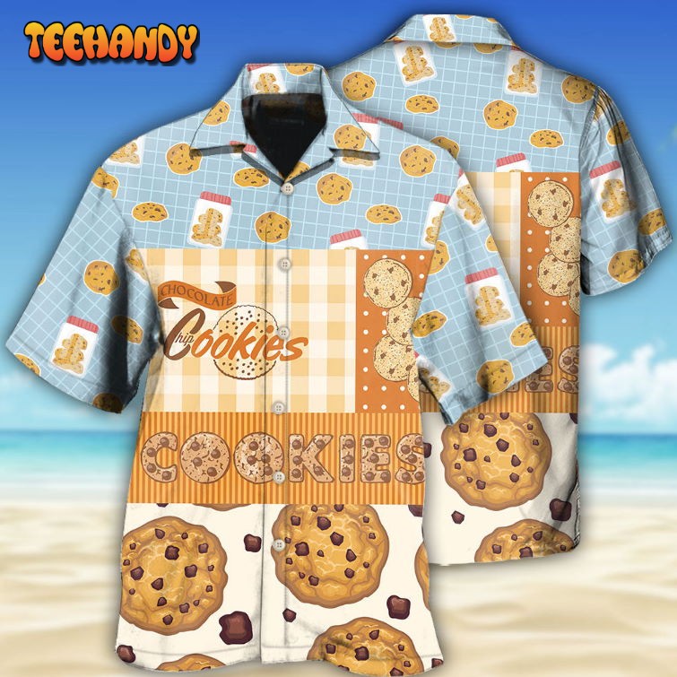 Baking Who Loves Baking Chocolate Chip Cookie Hawaiian Shirt