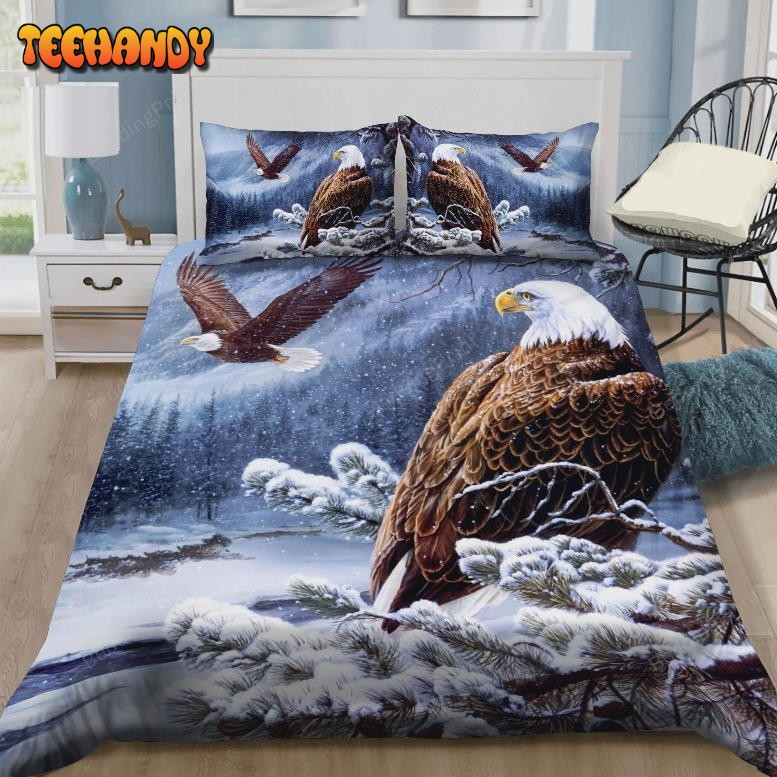 Bald Eagle In Winter Bedding Sets