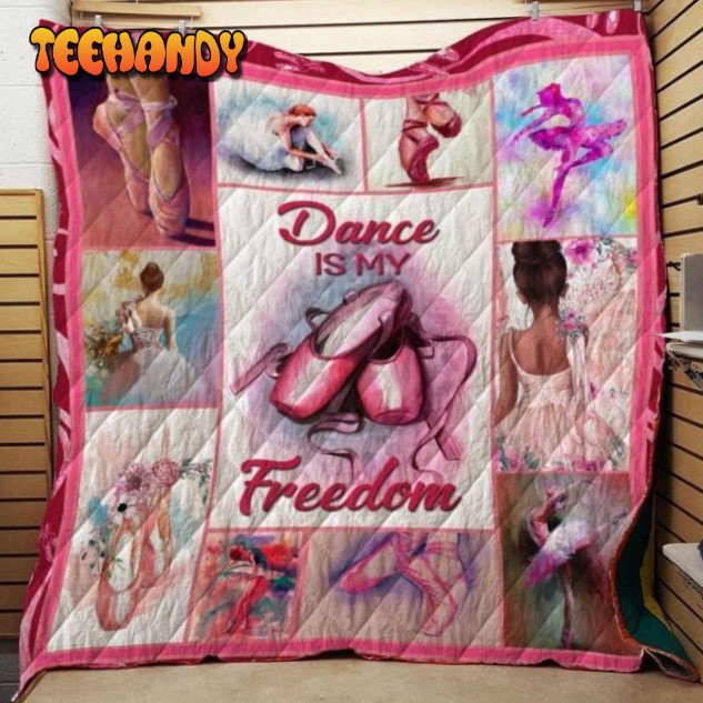 Ballet Colorful Fabric 3D Customized Quilt Blanket