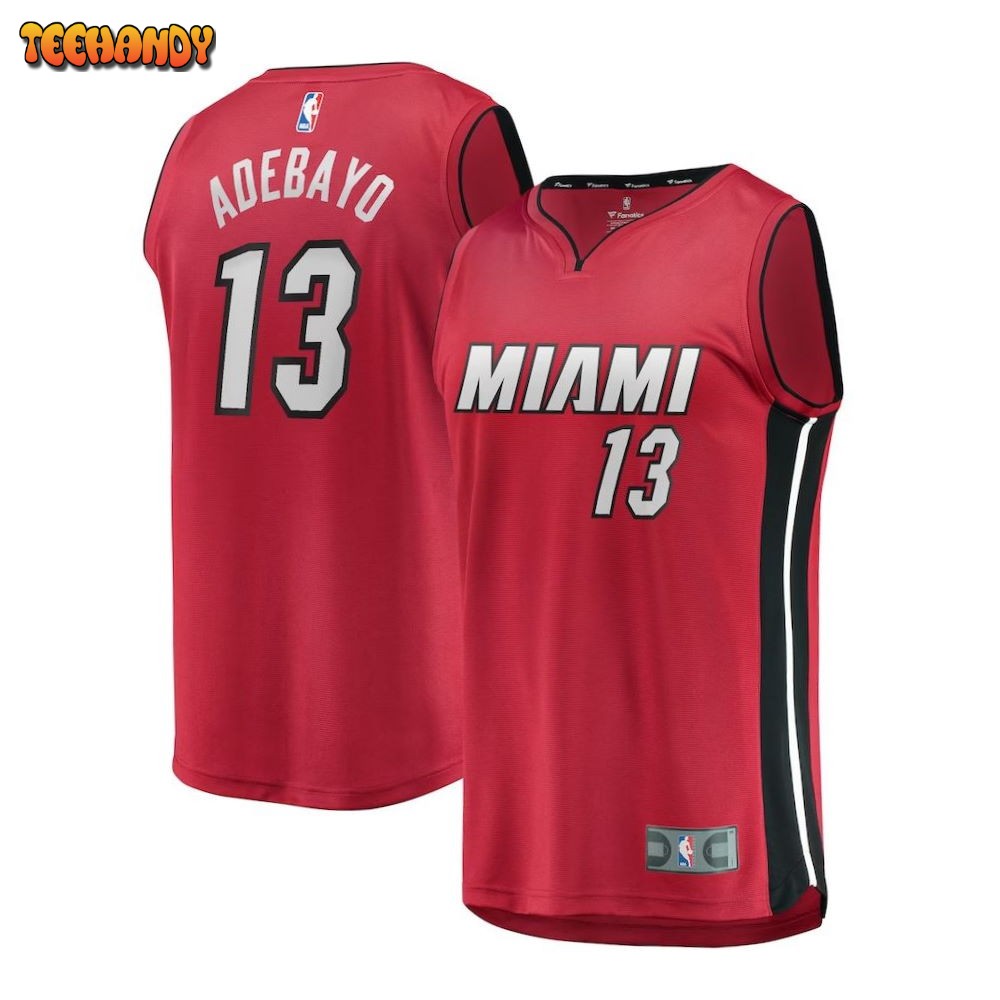 Bam Adebayo Miami Heat Youth Fast Break Replica Player Jersey – Red