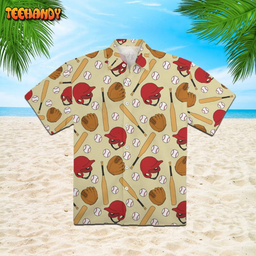 Baseball Doodle Hawaiian Shirt