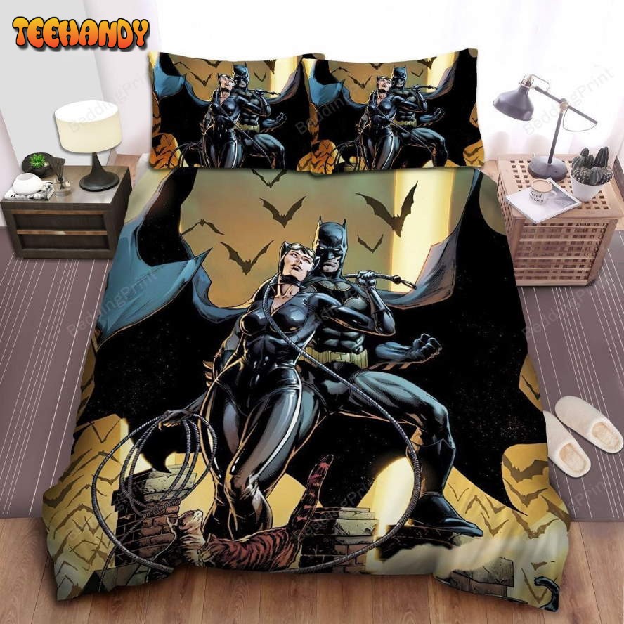 Batman And Catwoman Team Up Duvet Cover Bedding Sets