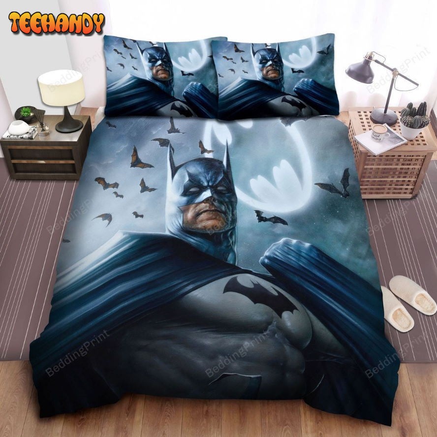 Batman And The Bat-Signal Painting Duvet Cover Bedding Sets