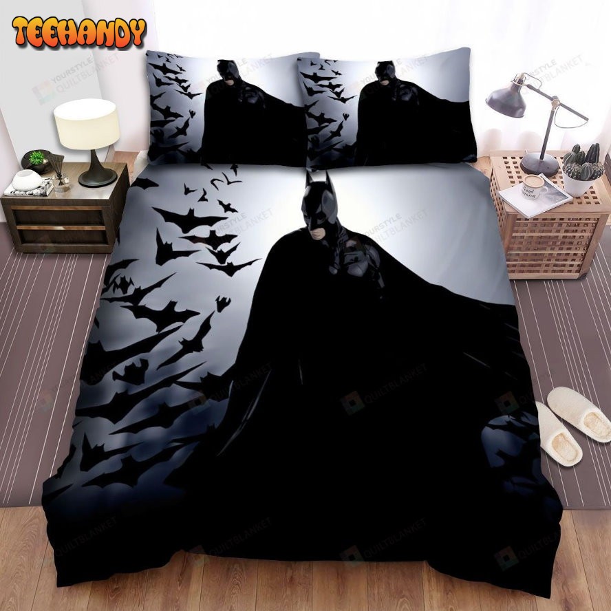 Batman Begins Movie Batman In The Dark Poster Duvet Cover Bedding Sets