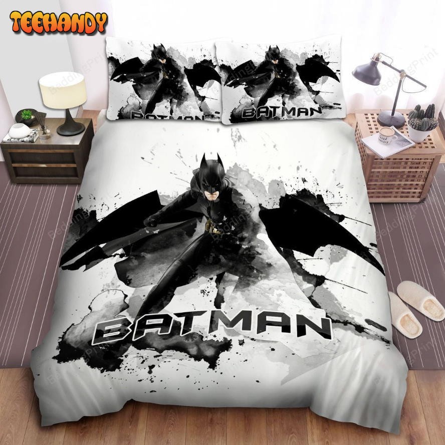 Batman The Dark Knight In Watercolor Painting Duvet Cover Bedding Sets