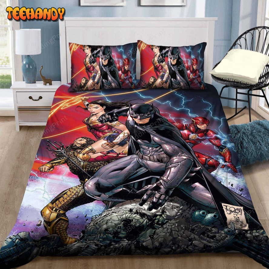 Batman, The Flash, Wonder Woman Duvet Cover Bedding Sets