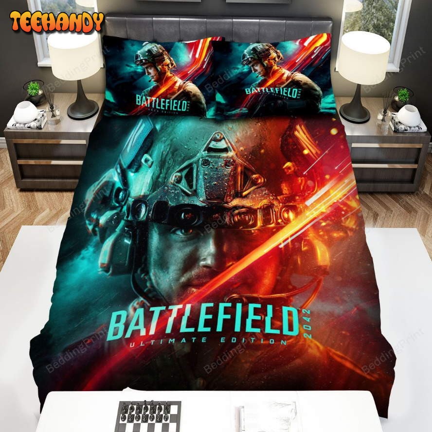 Battlefield 2042 Soldier Portrait Duvet Cover Bedding Sets