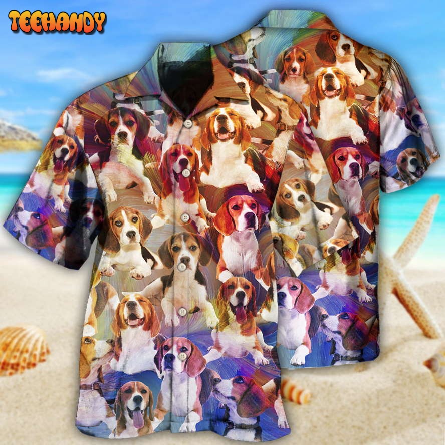 Beagle Dog Cool Vintage Style Hawaiian Shirt