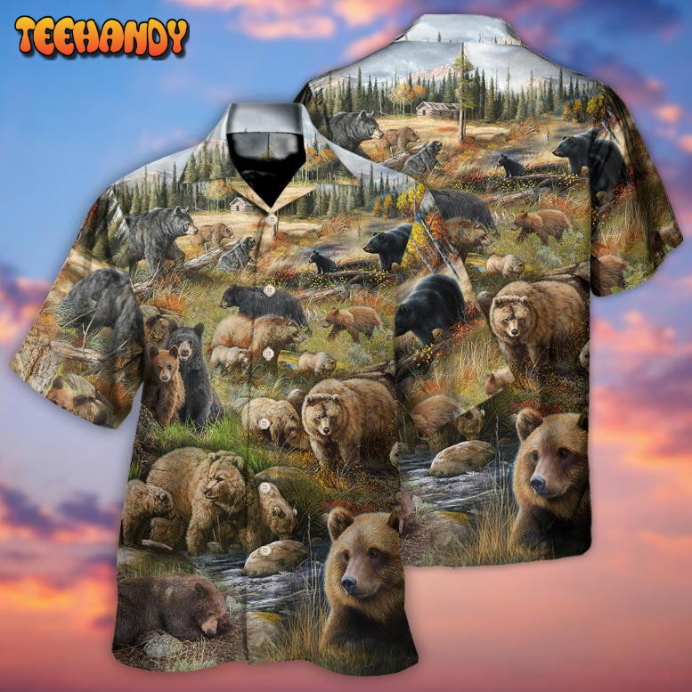 Bear Be Brave Little Bear Hawaiian Shirt