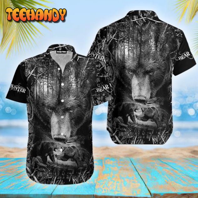 Bear Hunter 3D Hawaiian Shirt